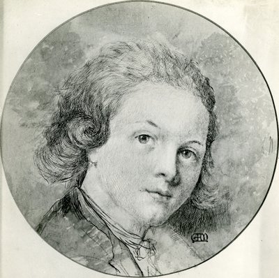 Portrait of Mozart at the Age of Fourteen (after Pompeio Batoni) by George Frank Miles